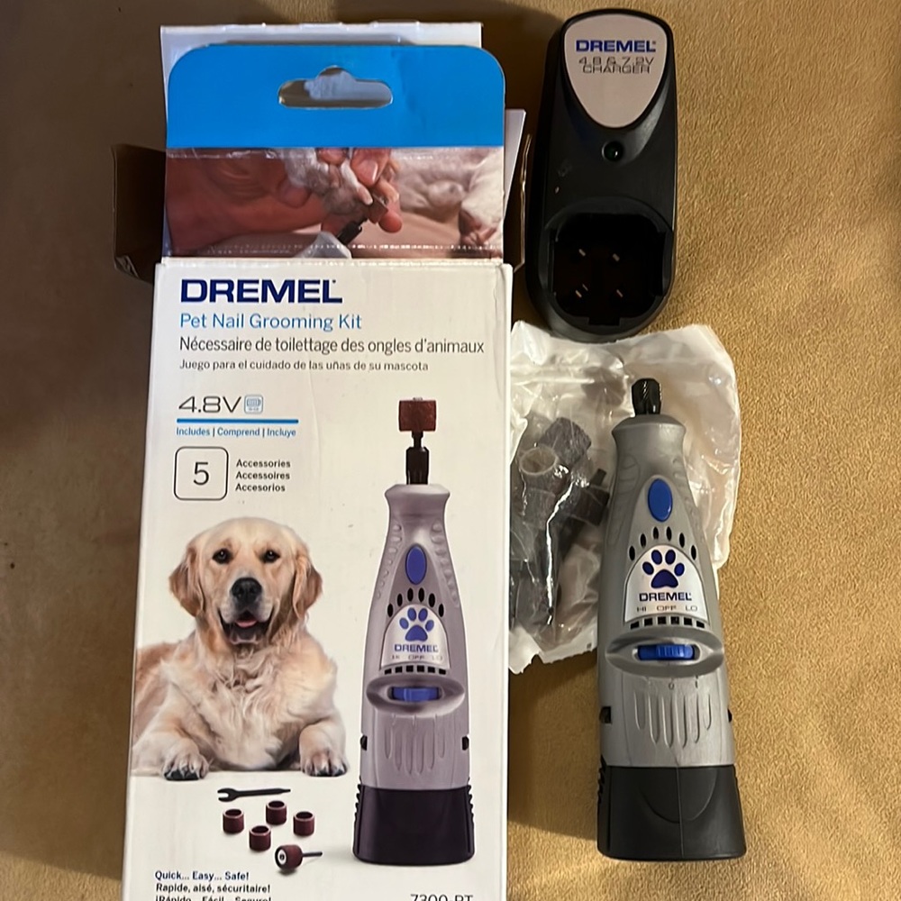 Dre Mel pet nail grooming kit with 5 accessories